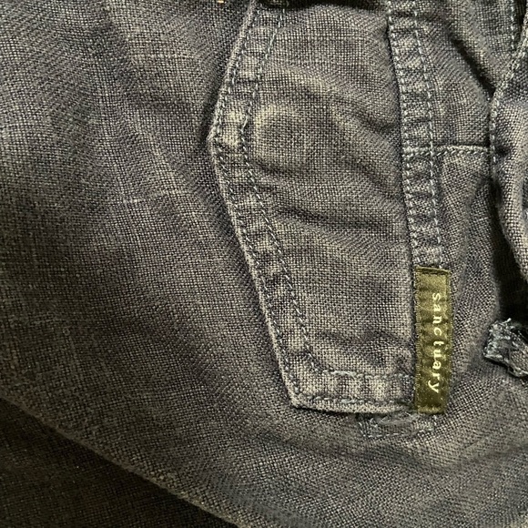 Sanctuary blue Linen shorts Casual Shorts‎ size xs - Picture 6 of 6